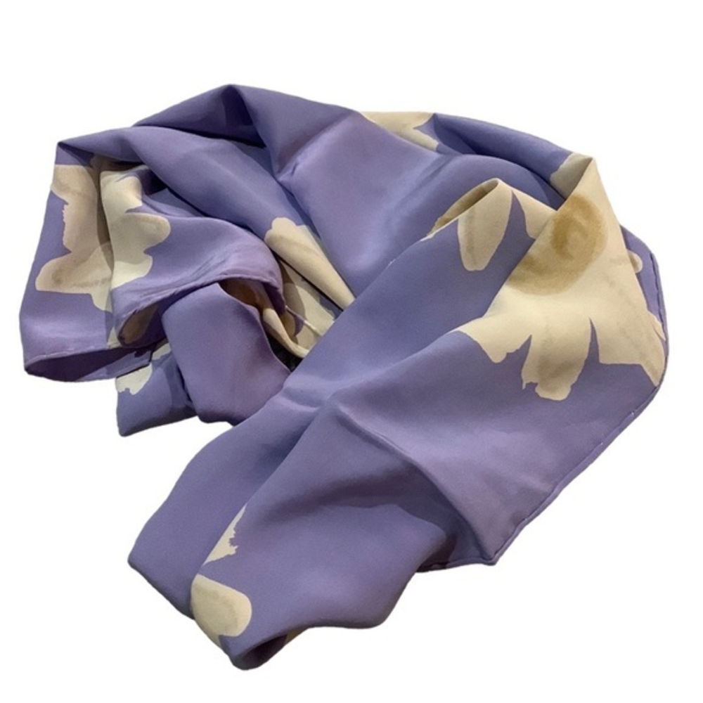 55” long Lavender Floral Scarf
